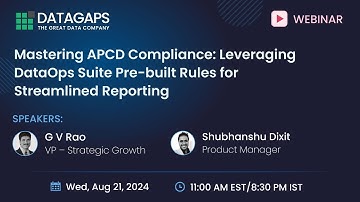 Mastering APCD Compliance: Leveraging DataOps Suite Pre-built Rules for Streamlined Reporting