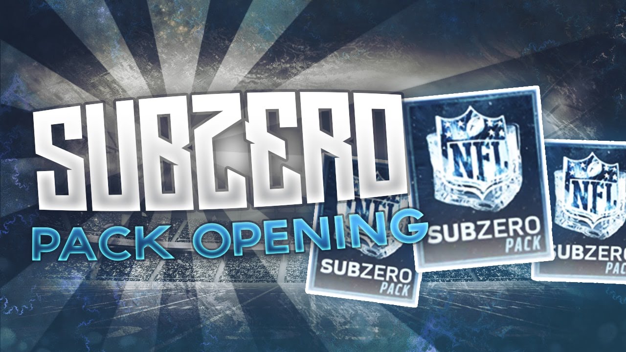 CRAZY SUBZERO PACK OPENING! MY BEST PULLS YET! (Ultimate Freeze Update) - Madden NFL Mobile 16