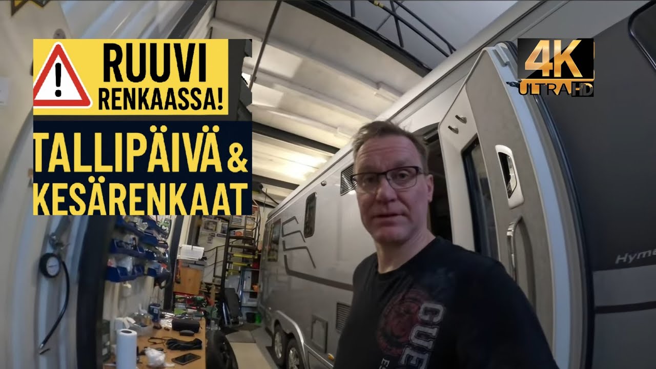 Ruuvi renkaassa, tallipäivän puuhastelua