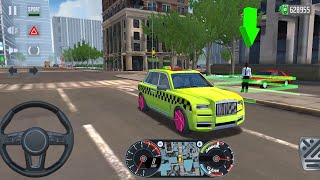 Taxi SIM 2020 | Los Angeles City : Yellow SUV Rolls Royce Cullinan Car Simulator Android Gameplay