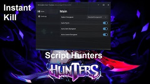 Roblox Hunters Script OP | Instant Kill, Auto Join Dungeon, Auto Farm