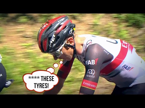 Pogacar FURIOUS with his Tyres after Near Crash | Tour of Slovenia 2022 Stage 3