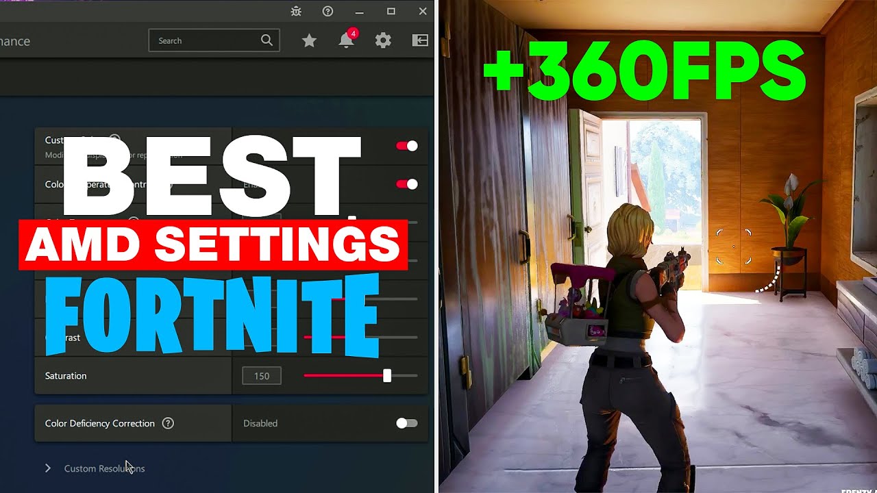Best AMD Radeon Settings For Fortnite - Best Fortnite FPS Settings (MAX ...