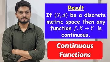 Domain is Discrete m.s. then function is conti.|L24 | TYBSc Maths |Continuous Functions @ranjankhatu