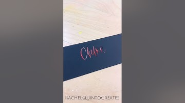 Lettering Names || Chloe #shorts