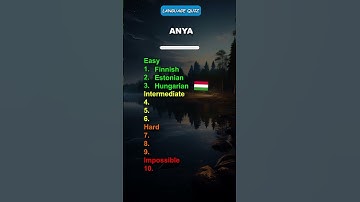 Can You Guess the Uralic Language By The Word Mother?