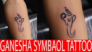 Best Tattoo In Jaipur - Ganesha Symbol Tattoo Done By Xpose Tattoo Jaipur.