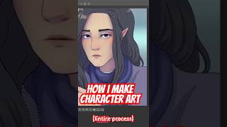 How I draw DND character art (entire process). #art #arttutorial #dndcharacter