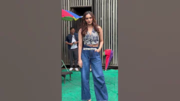 Manushi Chillar Snapped At Shoot 