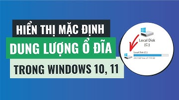 Cách hiển thị mặc định dung lượng ổ đĩa trong My Computer windows 10 và windows 11