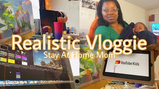 A day in the life of a REALISTIC stay at home mom | Vloggie✨