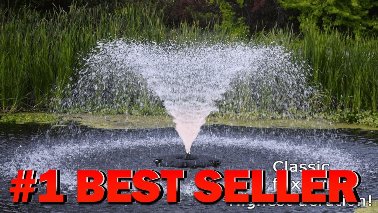 Custom Pro FT 14000 Floating Pond Fountain and Aerator Complete Kit - B07NMTHH7N