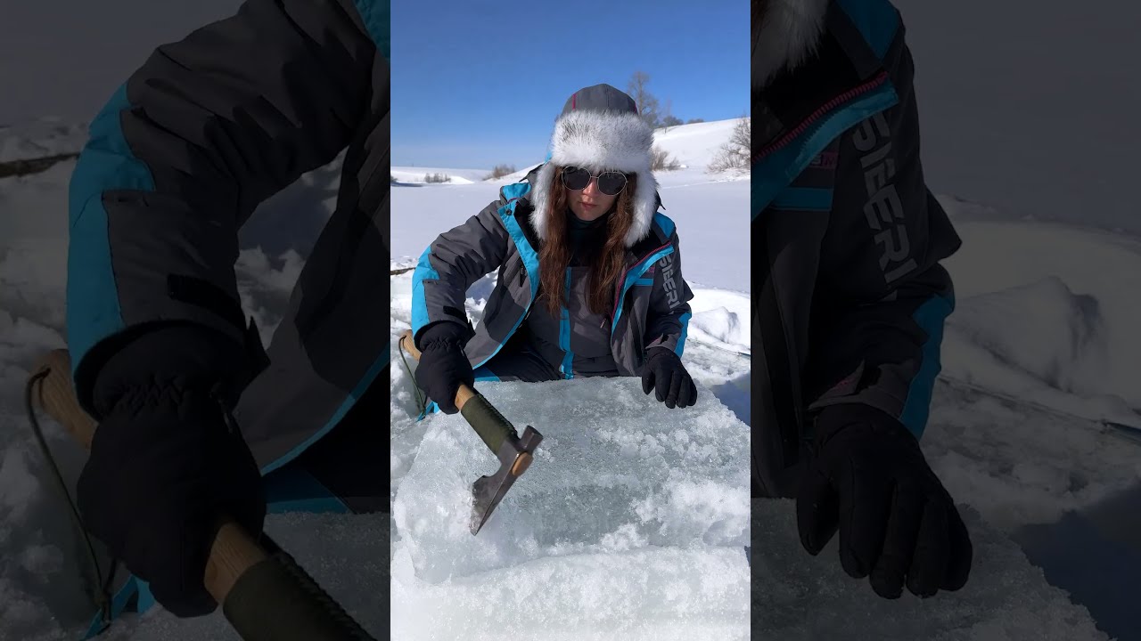 Wow GIRL Makes FIRE From ICE Camping Survival Bushcraft Outdoors Lifehack
