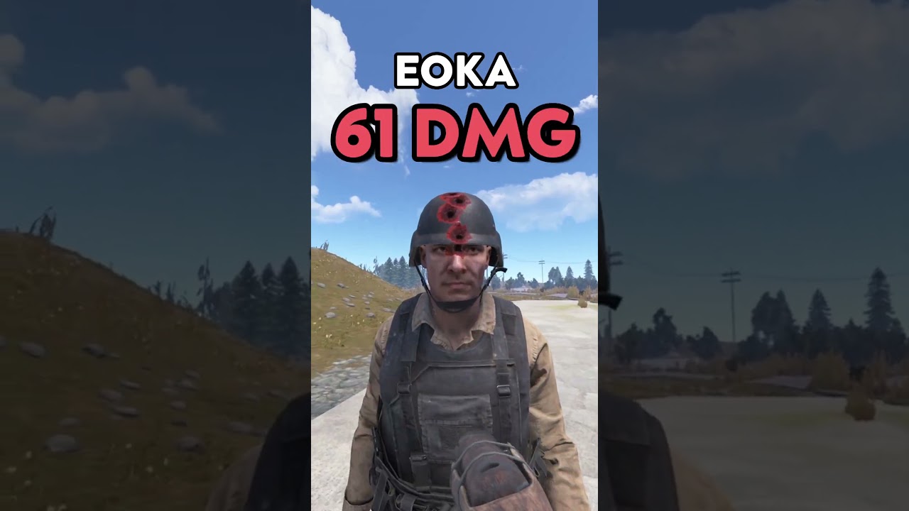 Damage dealt to Ballistic Helmet in RUST! #rust