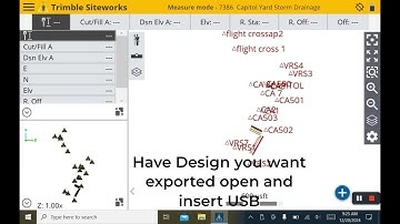 Using SiteWorks To Export A Job/Design To A EarthWorks Machine Using a TSC7 Data Collector