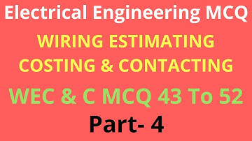 Gtu Exam News | Gtu Exam News Today | Wecc Mcq | Mcq Wecc | Wiring Estimating Costing & Contracting