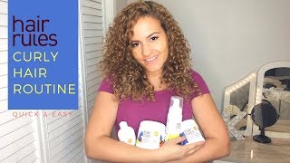 Quick and Easy Curly Hair Routine | Chicks with Curls