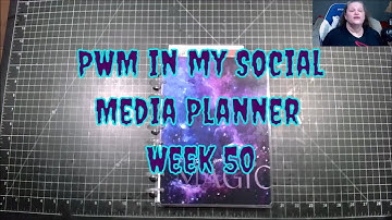 PWM in my Social Media Planner Week 50