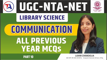 UGC NET Library Science Communication Previous Year Questions Part 10 | Library Science Vacancy