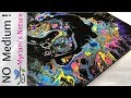 51]  ACRYLIC Pouring WITHOUT a MEDIUM - Craft Paint & WATER - Paint MIXING Demo