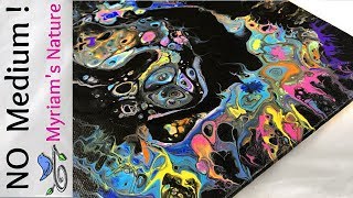 51]  ACRYLIC Pouring WITHOUT a MEDIUM - Craft Paint & WATER - Paint MIXING Demo