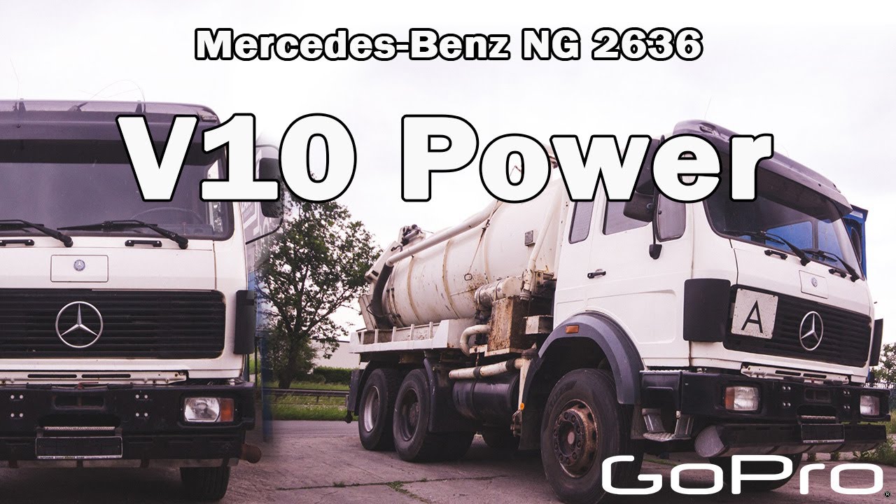 MercedesBenz NG 2636 V10 Power driving & Engine Sound GoPro Driving