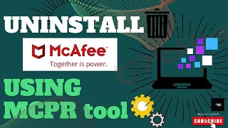 Uninstall Mcafee using MCPR tool | Uninstall Mcafee Using removal tool | Like Share