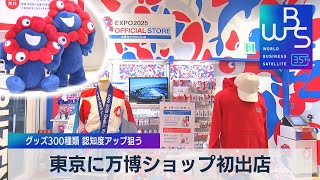 東京に万博ショップ初出店　グッズ300種類 認知度アップ狙う【WBS】（2023年11月22日）