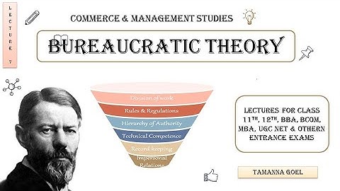Bureaucratic Theory of Management || Weber