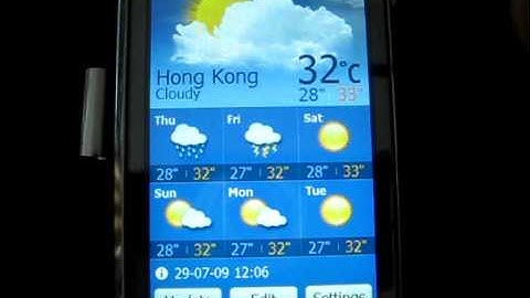 How to add Hong Kong to AccuWeather Widget by your Omnia