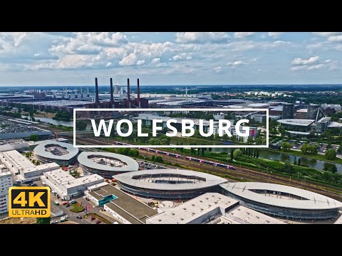 Wolfsburg , Germany 🇩🇪 | 4K Drone Footage (With Subtitles)