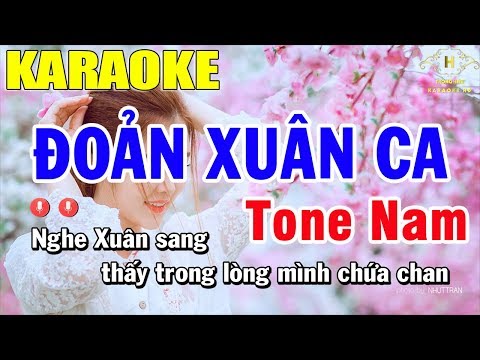 karaoke Đoản Xuân Ca Tone Nam Nhạc Sống | Trọng Hiếu