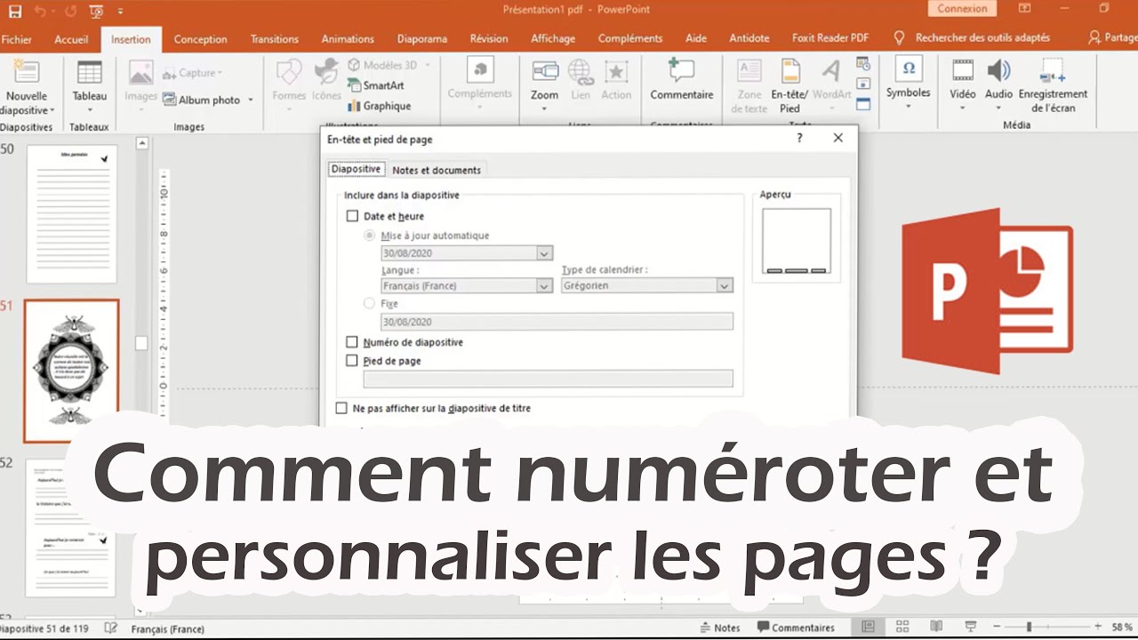 Comment Ne Pas Numeroter Page De Garde Oppen Office Comment numéroter et personnaliser les pages d'un fichier Powerpoint