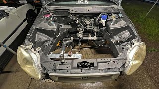 Prepping EJ8 Civic Engine Bay for B-Series Swap | Day 1