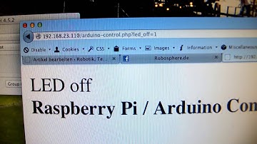 Raspberry Pi controls Arduino Board with PHP, Bash and HTML
