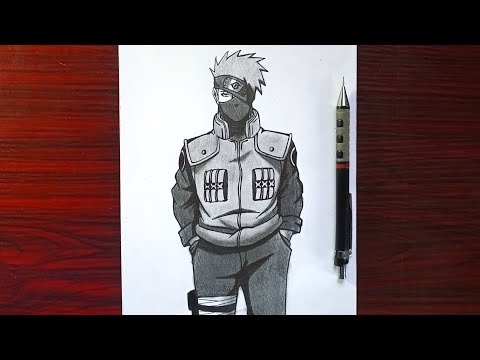 Kakashi · A Drawing · Drawing on Cut Out + Keep · Creation by Avril P.