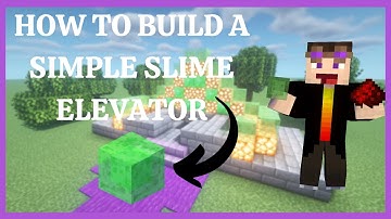 Minecraft | HOW TO BUILD A SIMPLE SLIME BLOCK ELEVATOR