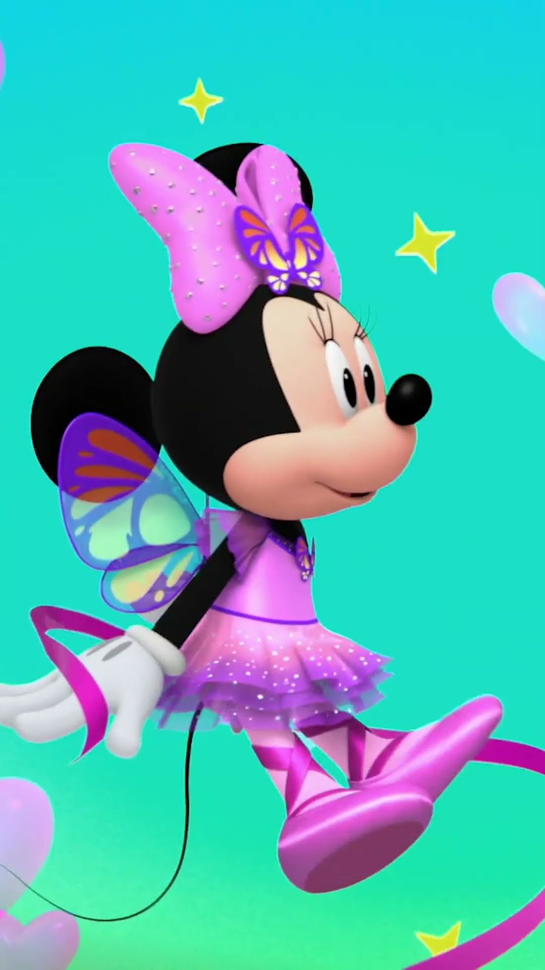 Minnie Mouse dances and sings with a butterfly! ?