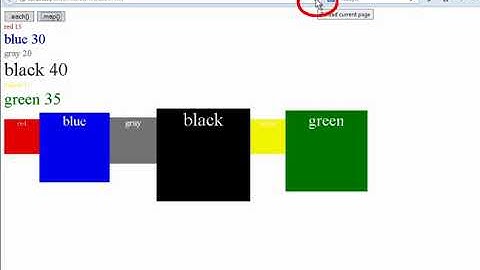 00023 Use the jQuery  map and  each Methods to Navigate Access and Manipulate the DOM Elements
