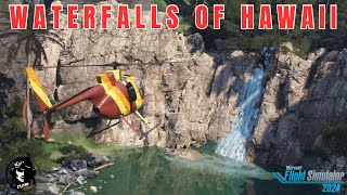NEW Cli4D Designs Waterfalls of Hawaii MSFS24 Review Flight H500c Microsoft Flight Simulator 2024 4K