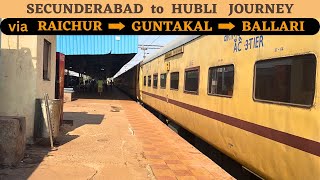 * ICF track sounds * Secunderabad to Hubli Journey in Bhadrachalam Road Belagavi Express