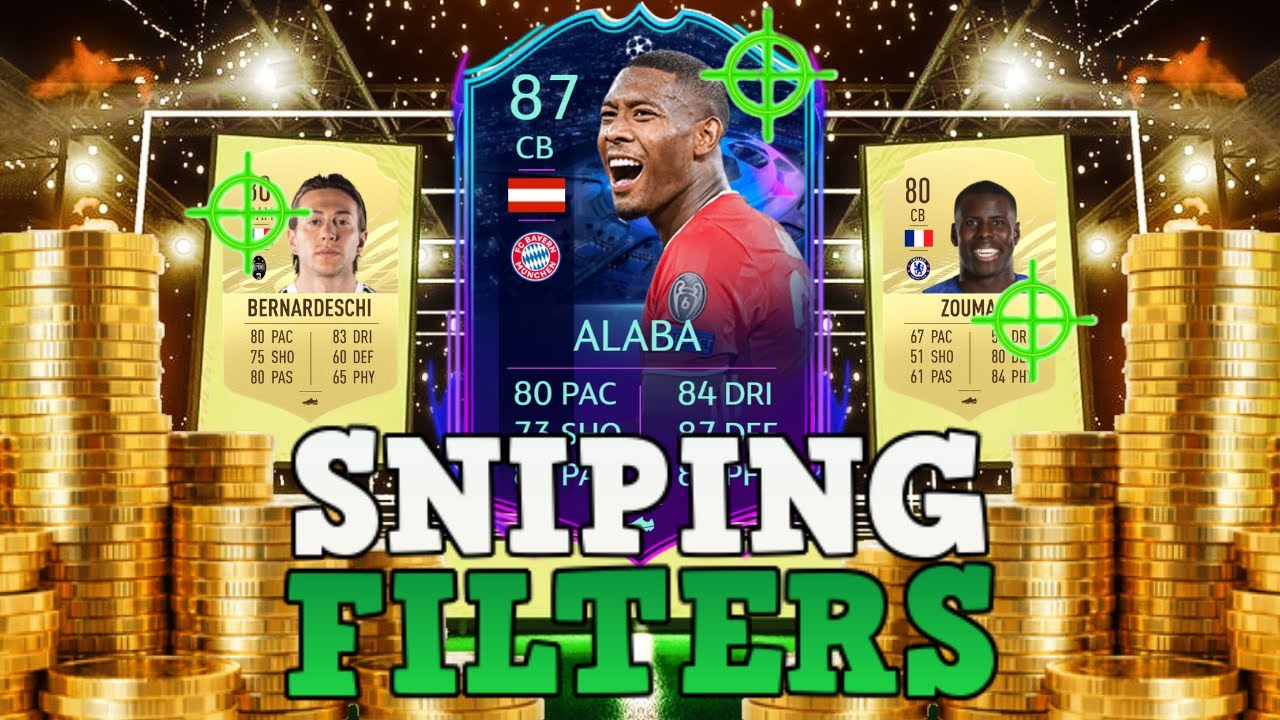 FIFA 21 INSANE SNIPING FILTERS! HOW TO MAKE 100K RIGHT NOW ON FIFA 21
