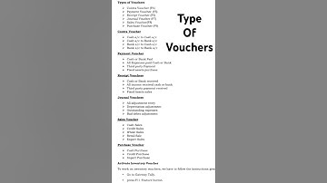 Type of vouchers in tally #accounts #accounting #voucher #video #computer #computerknowledge #tally