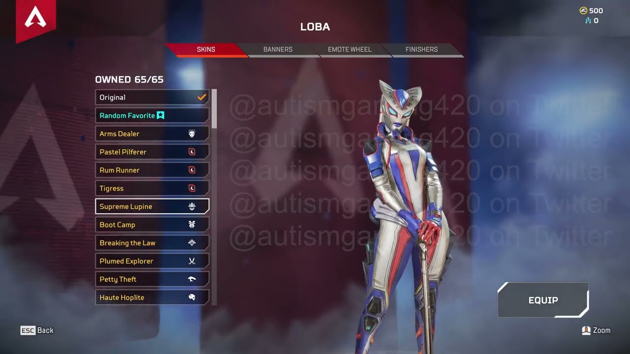 Apex Legends Loba Supreme Lupine Skin Showcase Leak