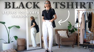 How to Style a Black TShirt All Year Round