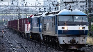 [貨物列車撮影記録] EF210+EF210+HD300の三重連や夜の名古屋を駆け抜ける貨物列車など！