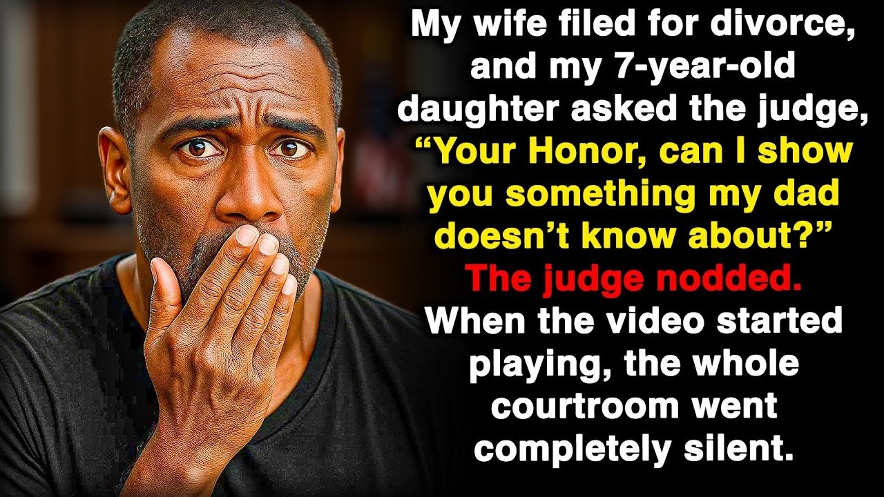 At the divorce hearing, my wife lied. My little girl stood up and said...