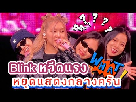 Blink หวีดแรงมากนะ Blackpink หยุดแสดงคอนกลางครัน Blink หวีดแรงมากนะ Blackpink หยุดแสดงคอนกลางครัน