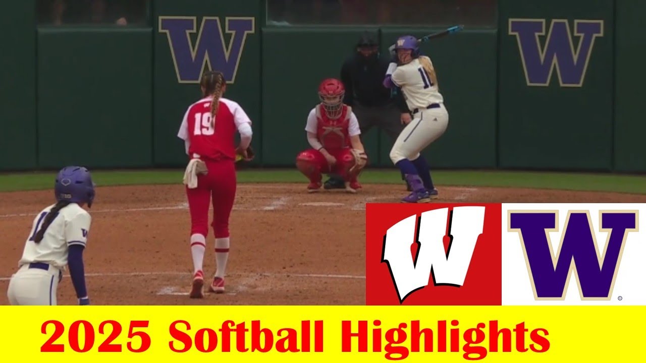 Wisconsin vs Washington Softball Game Highlights 4 6 2025