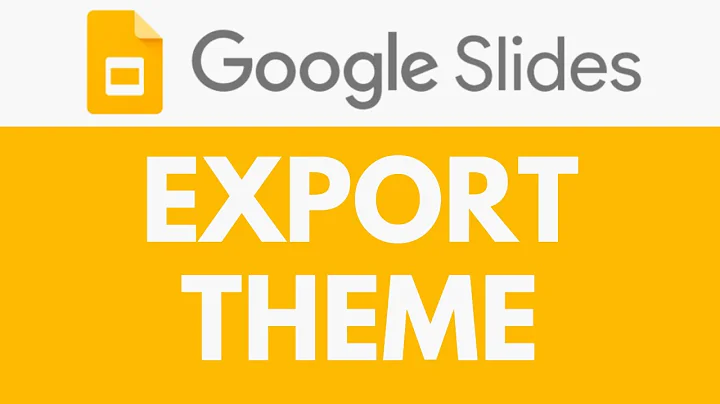 How To Export Theme in Google Slides | Save and Export Custom Themes | Google Slides Tutorial
